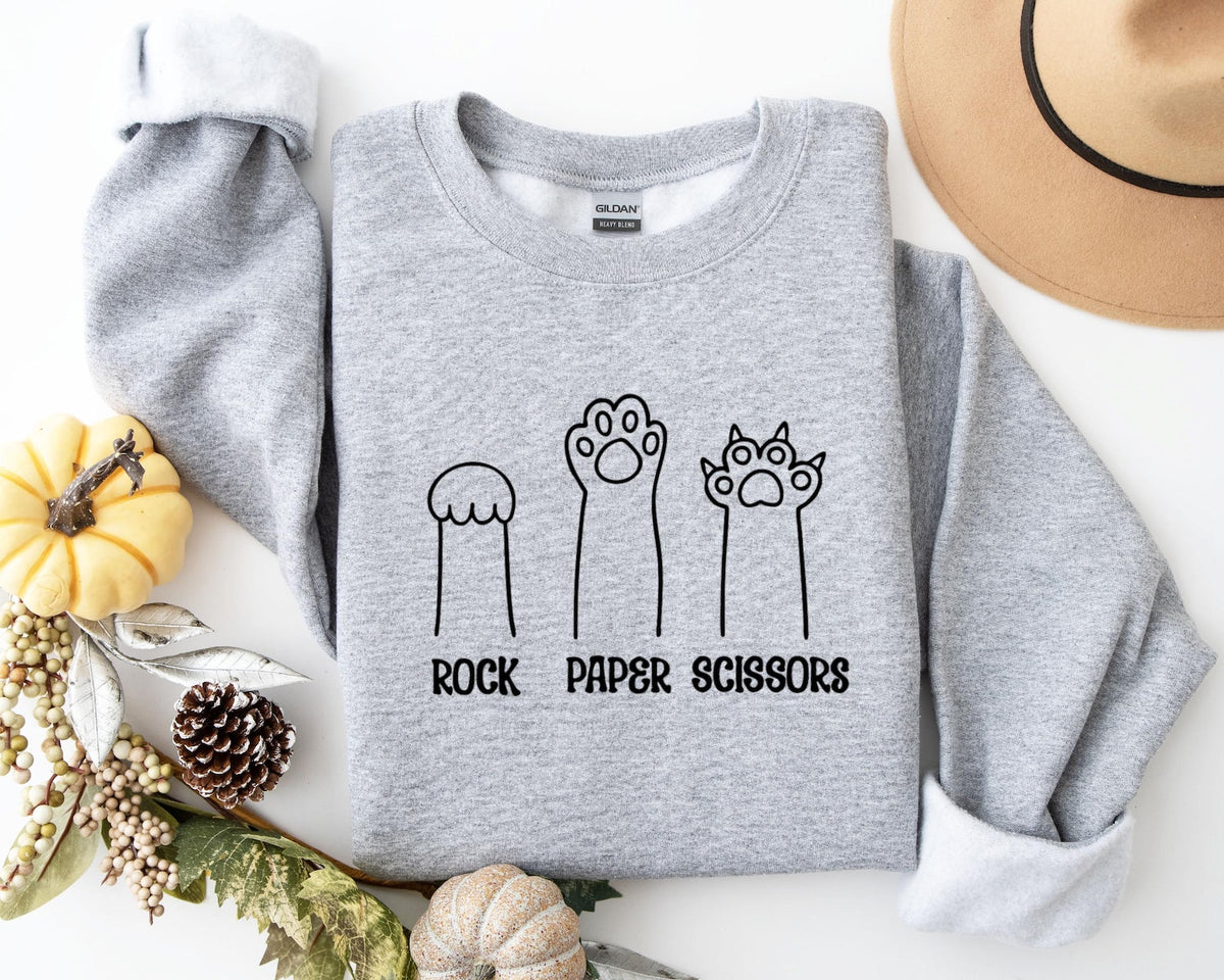 Playful Cat Paws Crewneck Sweatshirt