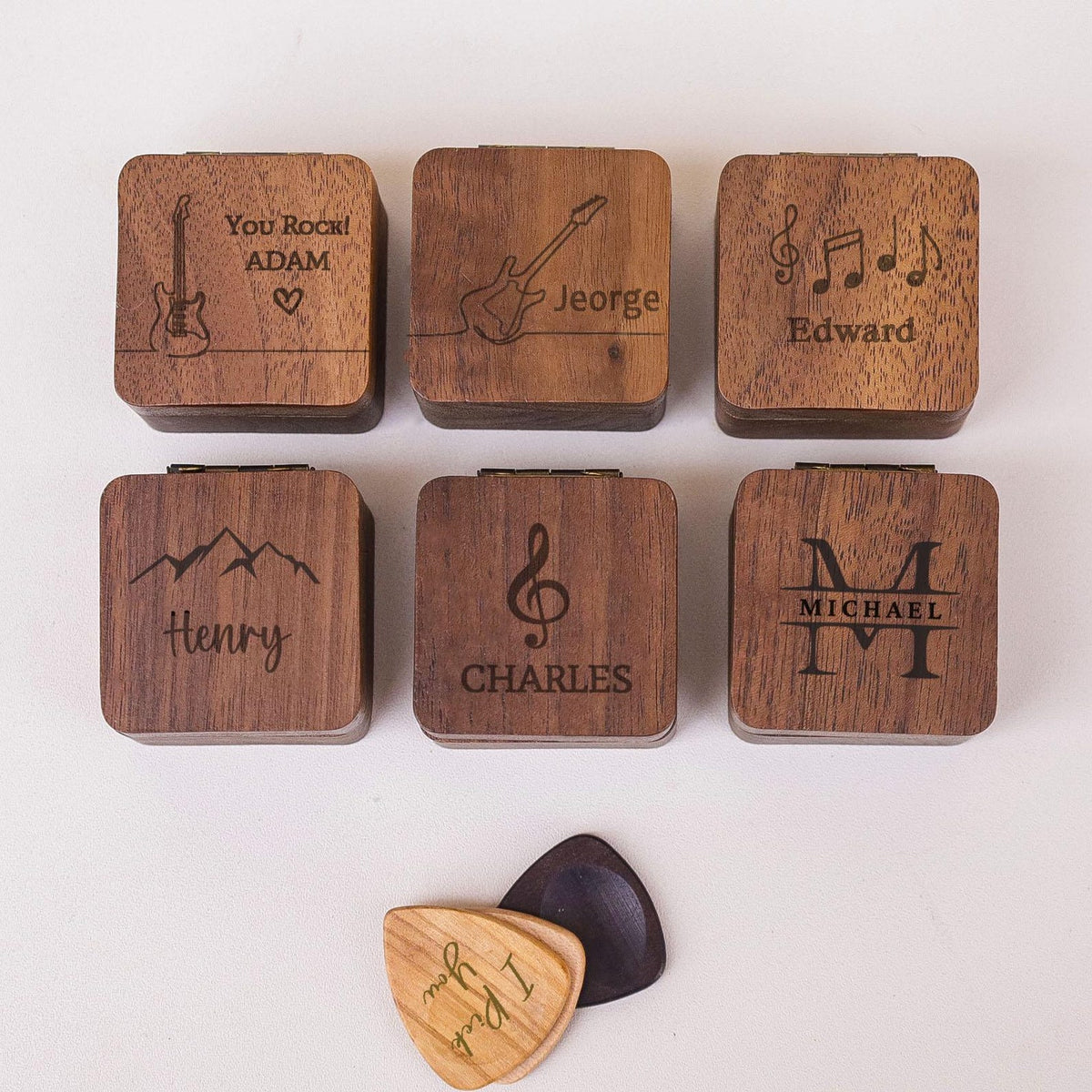 Personalized Guitar Pick & Keepsake Box