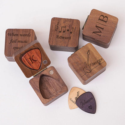 Personalized Guitar Pick & Keepsake Box