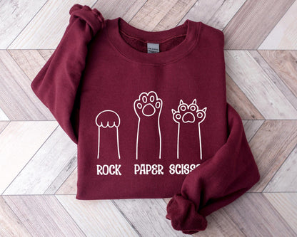 Playful Cat Paws Crewneck Sweatshirt