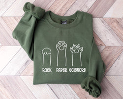 Playful Cat Paws Crewneck Sweatshirt