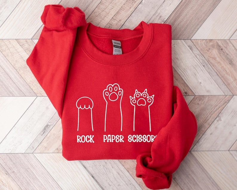 Playful Cat Paws Crewneck Sweatshirt